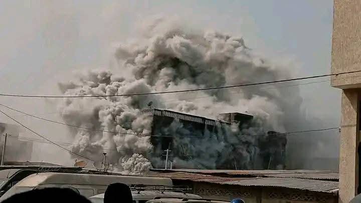 URGENT/Cotonou: une grande explosion dans un magasin déclenche une énorme flamme à Akpakpa