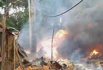 Incendie ravageur à Abomey-Calavi : une usine de fabrication d’huile d’amande de palme réduite en cendres