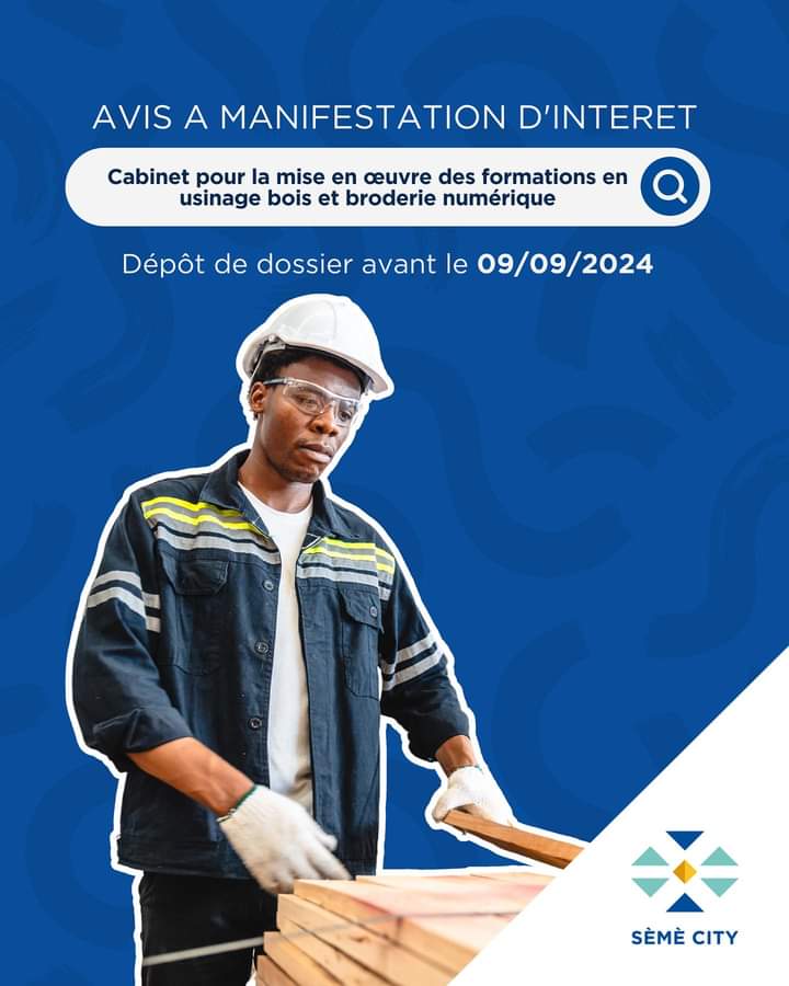 Bois et broderie numérique : Sèmè City recherche un cabinet spécialisé pour des formations en usinage
