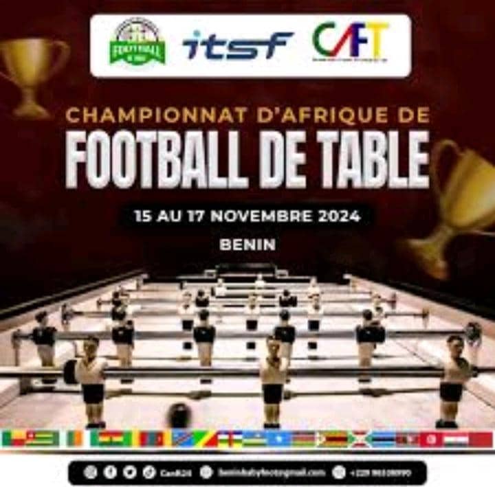 Football de table: 14 pays en compétition à Cotonou