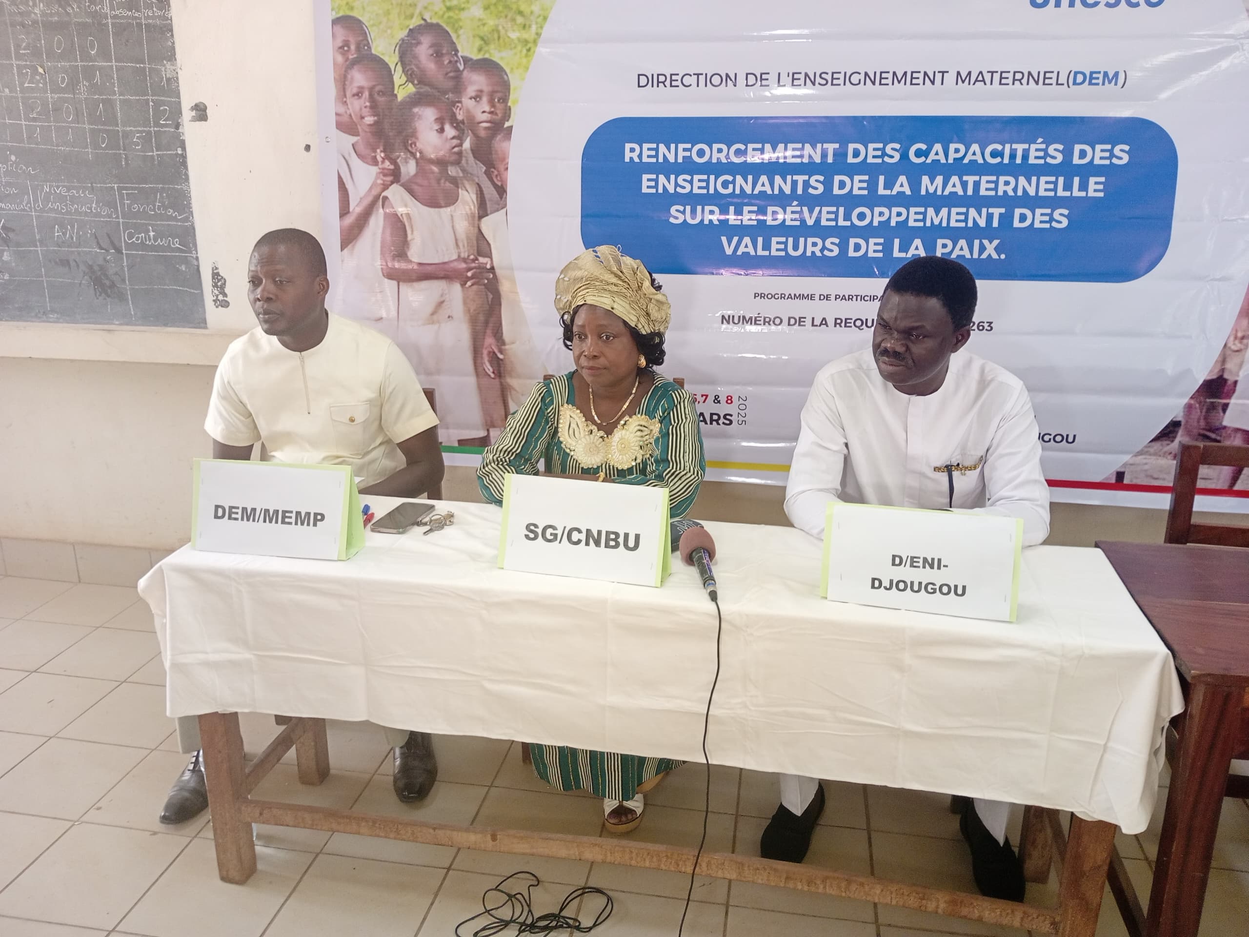 Développement des valeurs de la paix au Bénin:Des enseignants de la maternelle s&rsquo;approprient les notions stratégiques à l&rsquo;ENI-Djougou