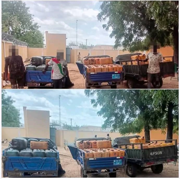 Trafic illicite de carburant au Burkina Faso : 2 785 litres d&rsquo;essence interceptés par la police