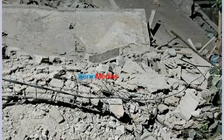 Effondrement d&rsquo;un immeuble à Togbin Fandji : un décès enregistré, le propriétaire dans les mains de la justice