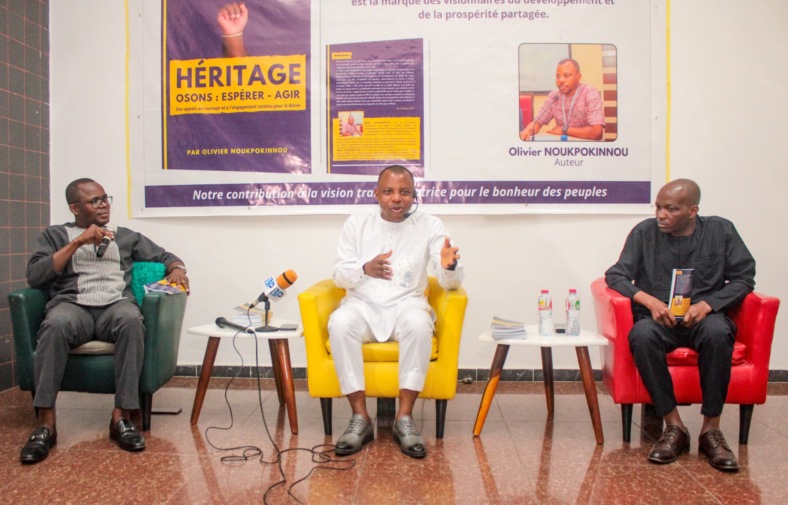 Lancement du livre »HÉRITAGE-Osons: espérer -agir »: Olivier Noukpokinnou invite les citoyens à préserver l’œuvre de Talon pour garantir l’avenir du Bénin