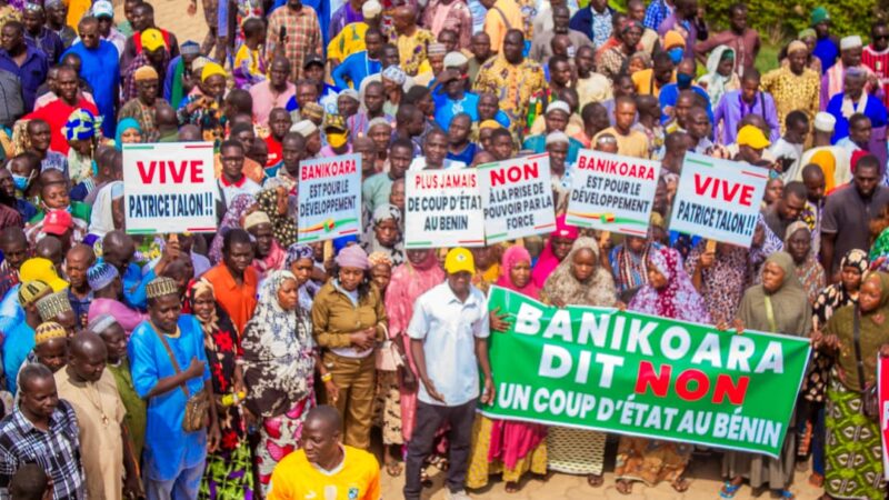 ‎Marche de soutien: Banikoara se lève pour la paix et la démocratie après la tentative de coup d’État déjouée 