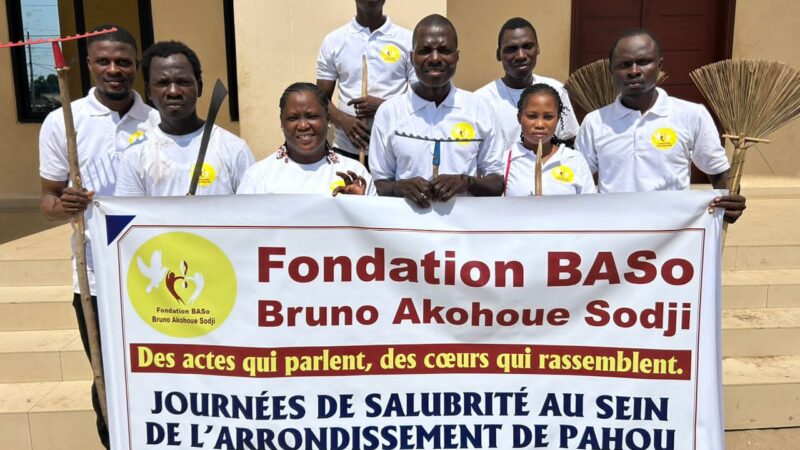 Au sein de l&rsquo;arrondissement de Pahou: La fondation BASo initie et réussit une grande journée de salubrité