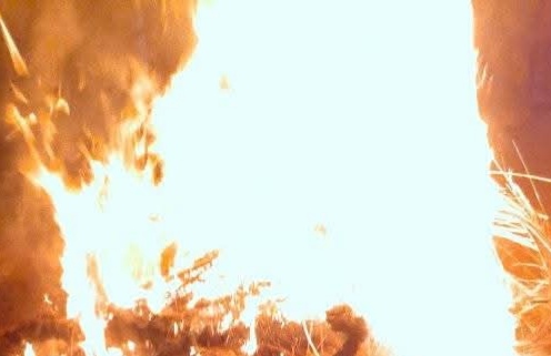 Abomey-Calavi: un présumé voleur sauvagement frappé et puis brûlé vif