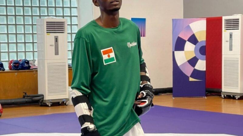 JO PARIS 2024 – Taekwondo:Nouridine Issaka (NGR), dans la foulée d’Alfaga