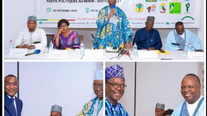 Existence fonctionnelle des partis politiques au Bénin : La CENA dévoile son rapport de suivi et de contrôle de l&rsquo;année 2023