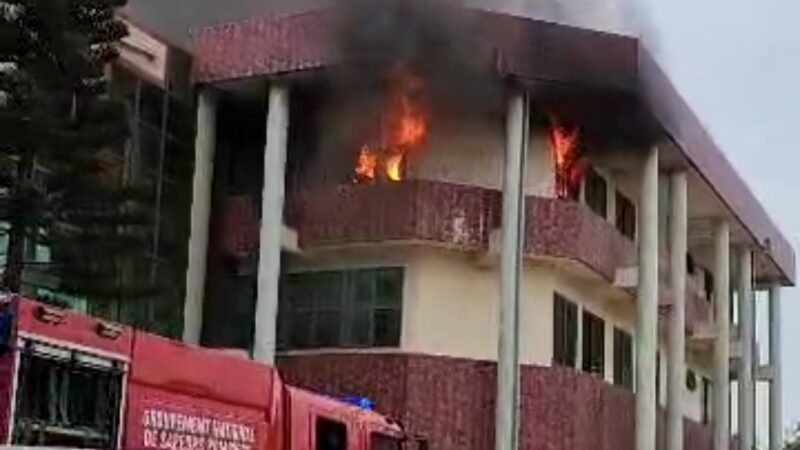 Incendie au CNHU-KM de Cotonou: le bureau du DAF complètement consumé