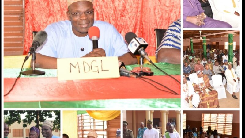 Tournée du Ministre de la Décentralisation dans le département des Collines: Raphaël Akotègnon fait un état des lieux