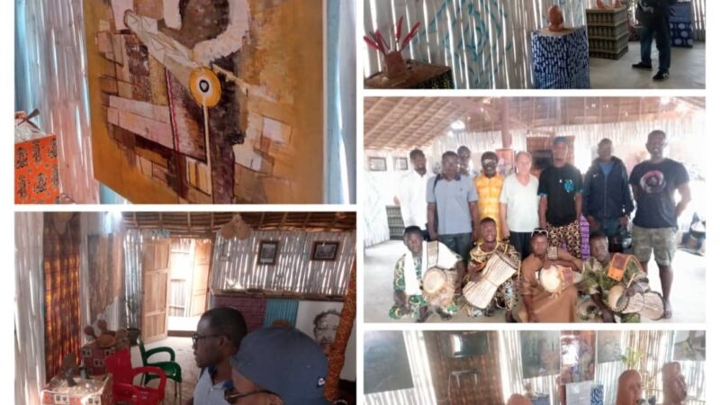 Exposition à l&rsquo;Espace Ashê Culture Bénin à Ouidah: Bienvenu Abaï et Zhao Fei célèbrent le Vodoun à travers leurs œuvres