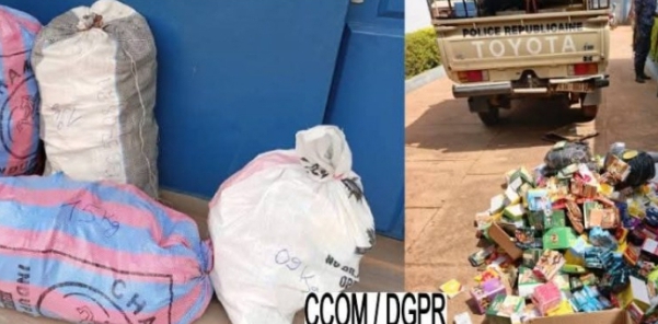 Lutte contre le trafic illicite: La Police républicaine saisit 78 kg de médicaments contrefaits au marché Arzèkè