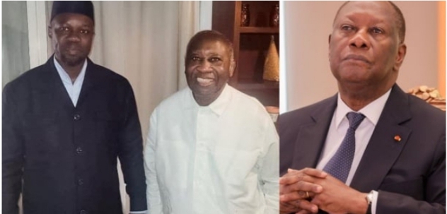 Côte d&rsquo;Ivoire : une rencontre secrète entre Sonko et Gbagbo aurait agacé Alassane Ouattara
