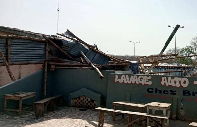 Parakou : des dégâts considérables enregistrés après une pluie diluvienne