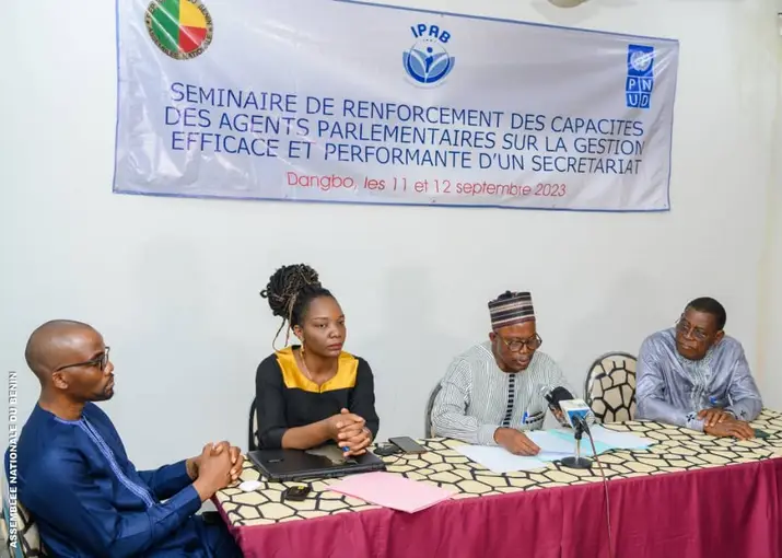 Assemblée nationale du Bénin : L&rsquo;IpaB renforce la capacité en gestion des Secrétaires parlementaires
